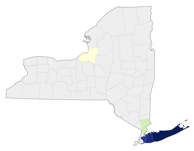 Northern Fulmar county map