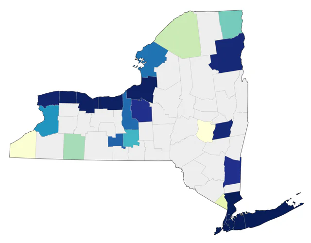 Northern Gannet county map