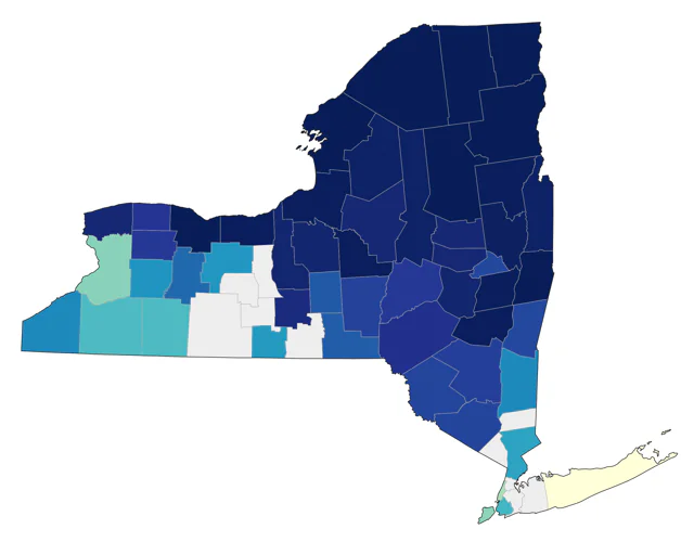 Pine Grosbeak county map