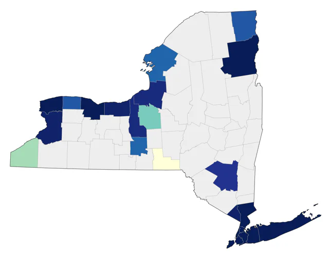 Purple Sandpiper county map