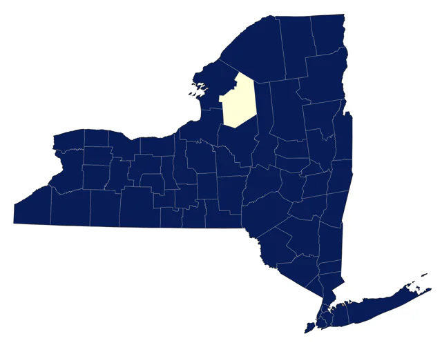 Red-breasted Merganser county map