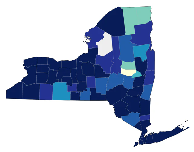 Red-throated Loon county map