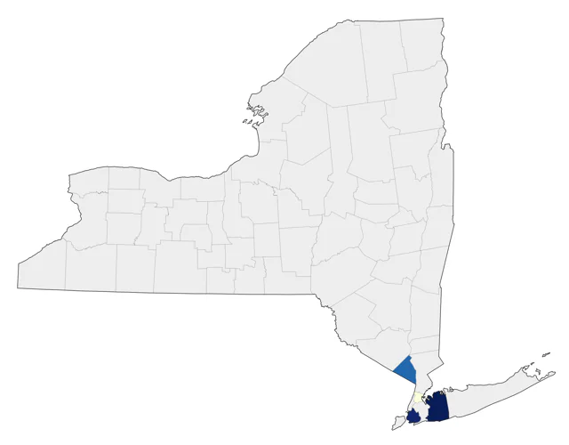 Rose-ringed Parakeet county map