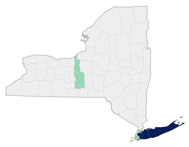 Roseate Tern county map