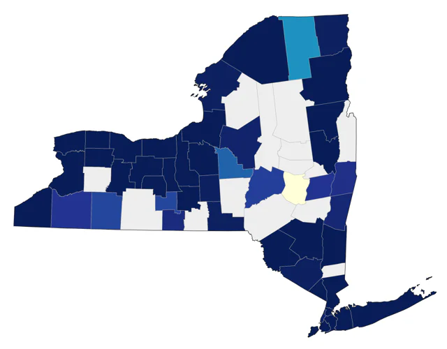 Ruddy Turnstone county map