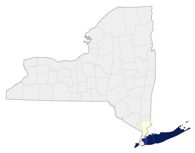 Sooty Shearwater county map