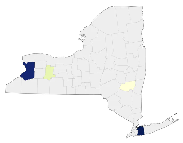 Spotted Towhee county map