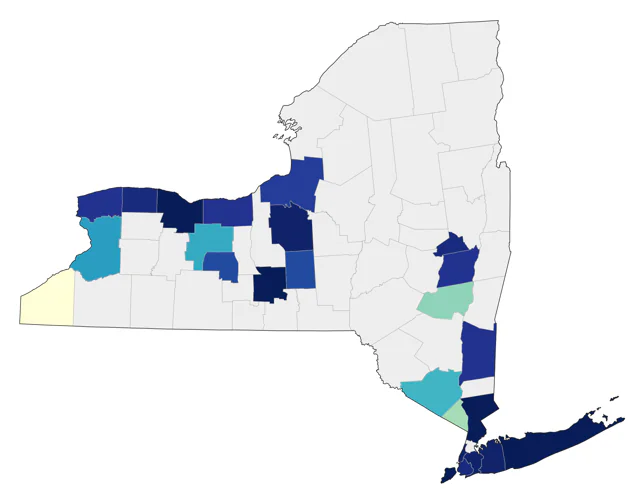 Swallow-tailed Kite county map