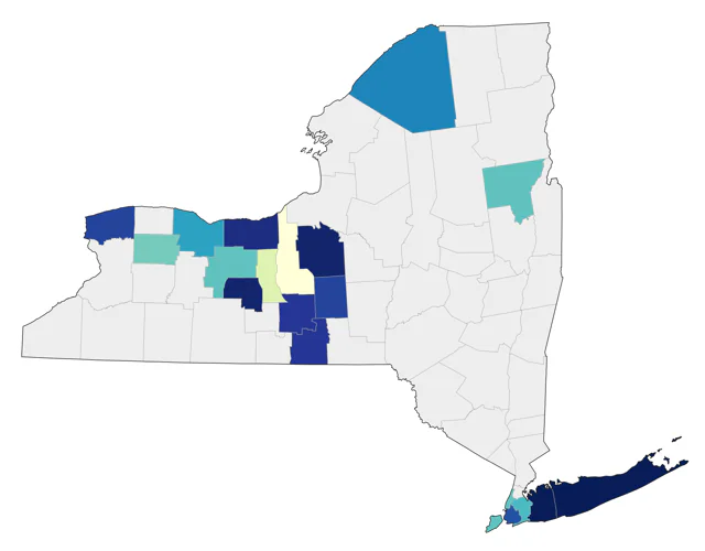 Swan Goose county map