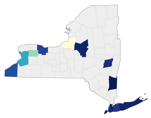 White-winged Dove county map