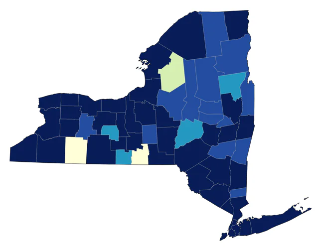 White-winged Scoter county map