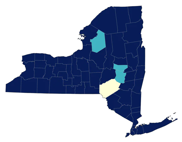 Wilson's Warbler county map
