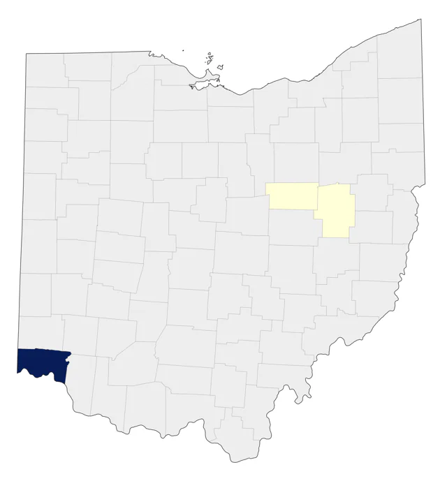 Allen's Hummingbird county map