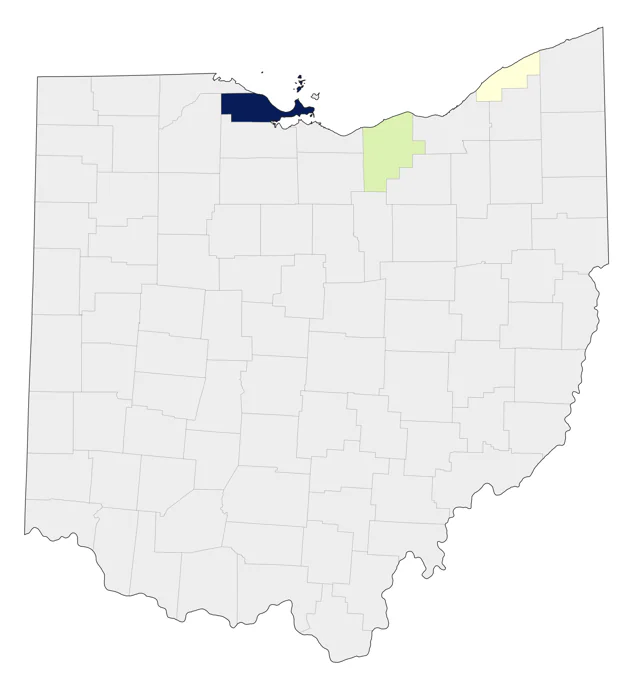 Barrow's Goldeneye county map