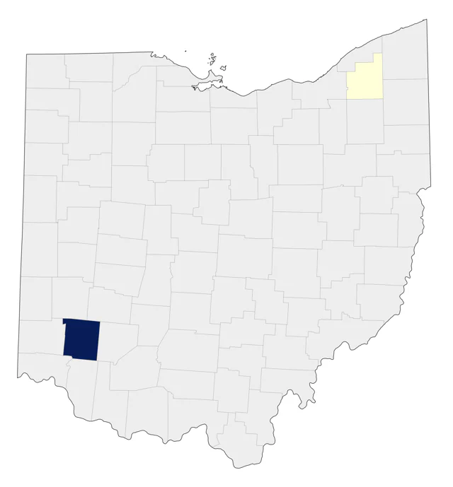 Brown-headed Nuthatch county map