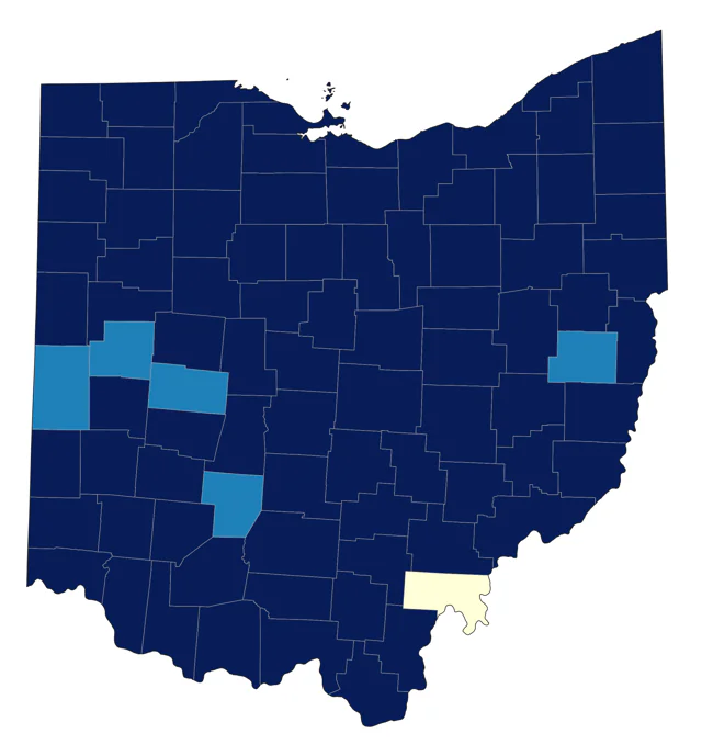 Bufflehead county map