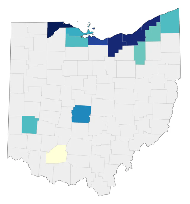 Cave Swallow county map