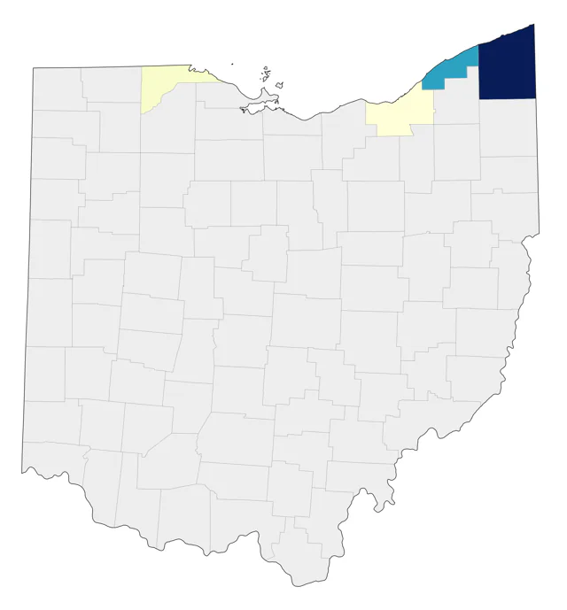 Common Eider county map