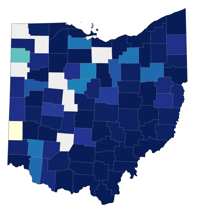 Eastern Whip-poor-will county map