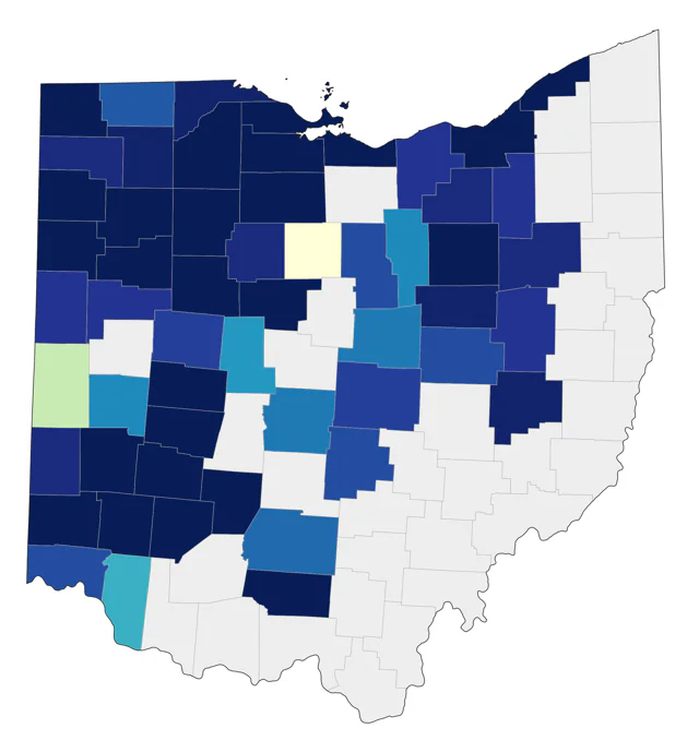 Eurasian Collared-Dove county map