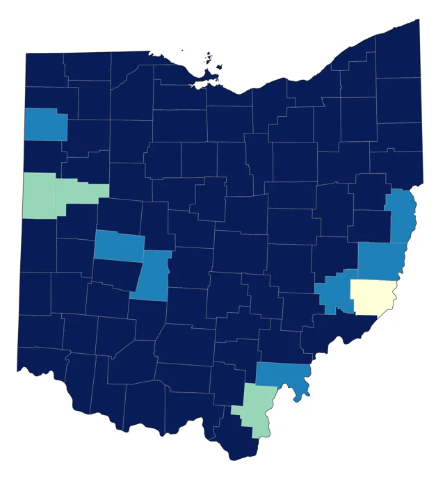 Fox Sparrow county map
