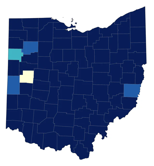 Gadwall county map