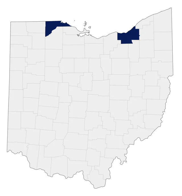 Glaucous-winged Gull county map