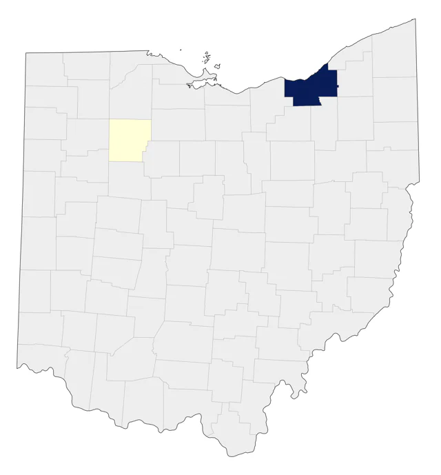 Golden-crowned Sparrow county map