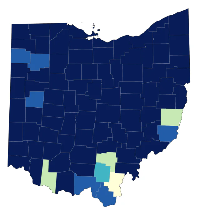Greater Yellowlegs county map