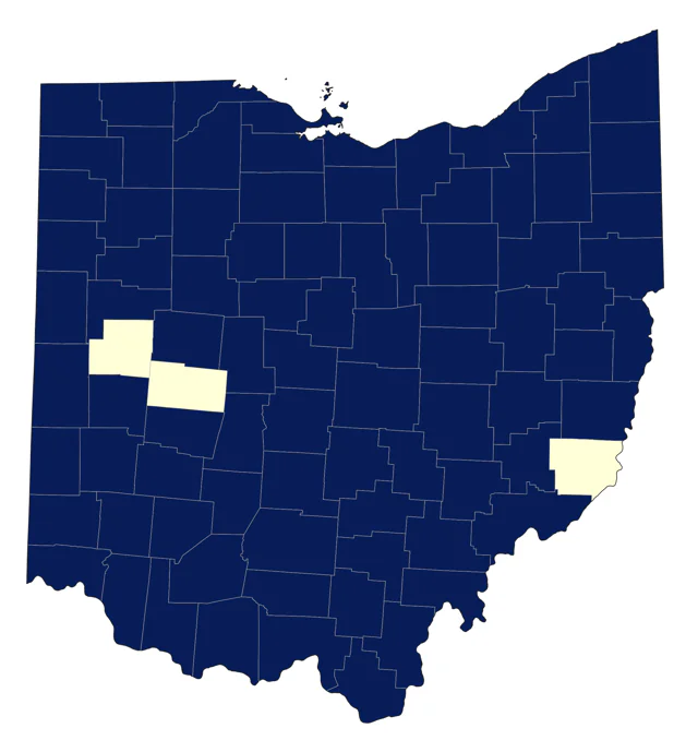 Green Heron county map
