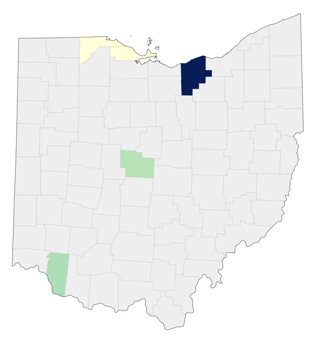 Groove-billed Ani county map