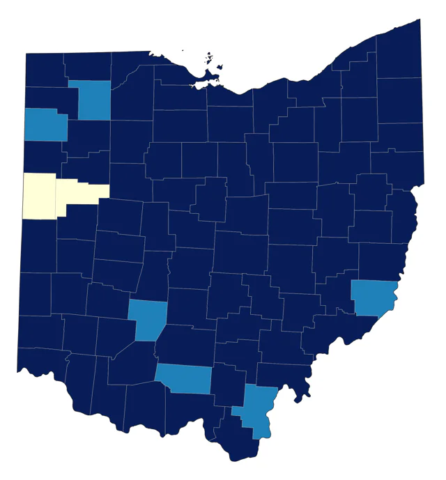 Hermit Thrush county map