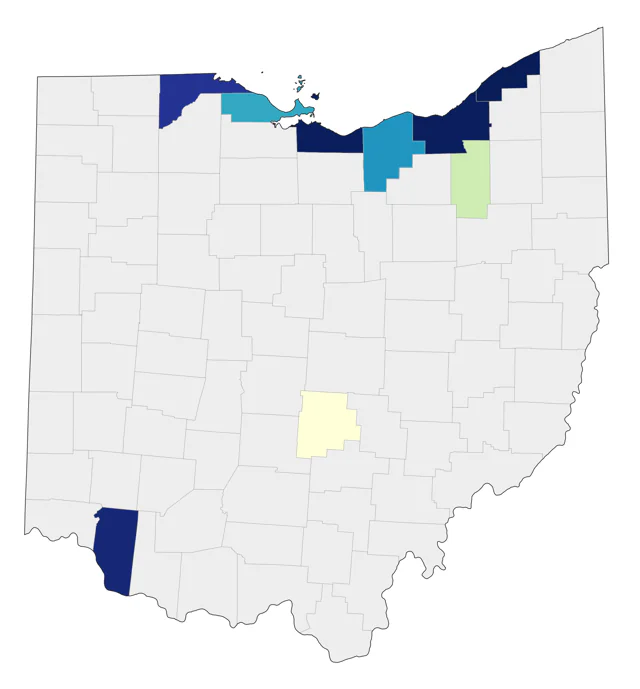 King Eider county map