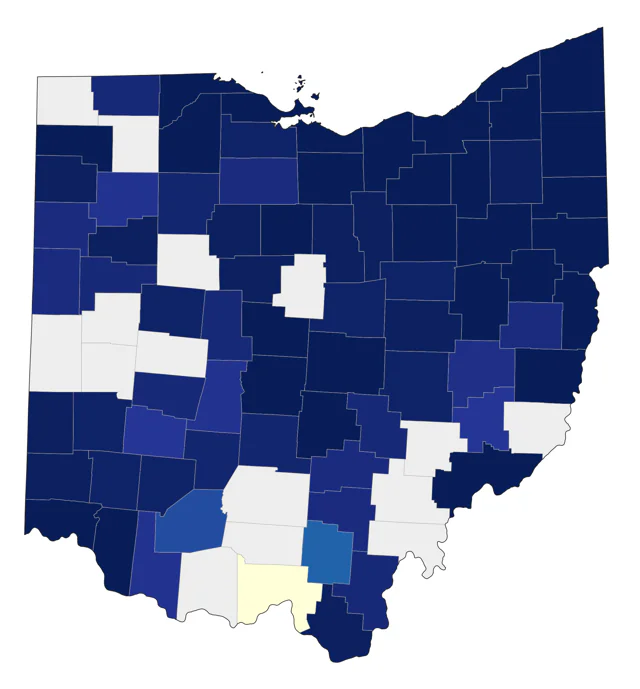 Long-tailed Duck county map