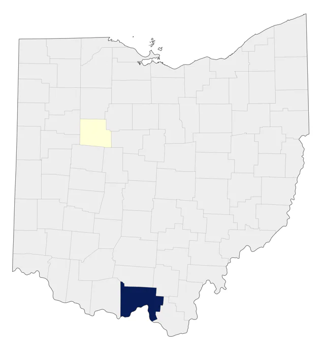 Passenger Pigeon county map