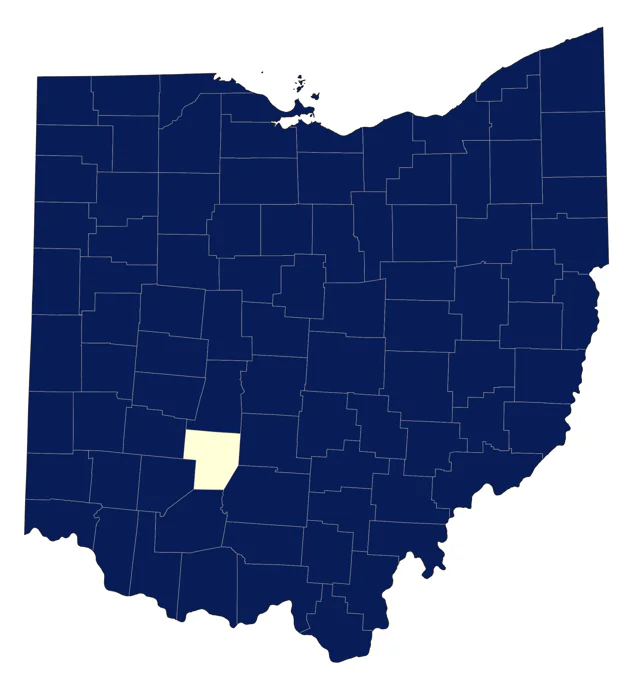 Pileated Woodpecker county map