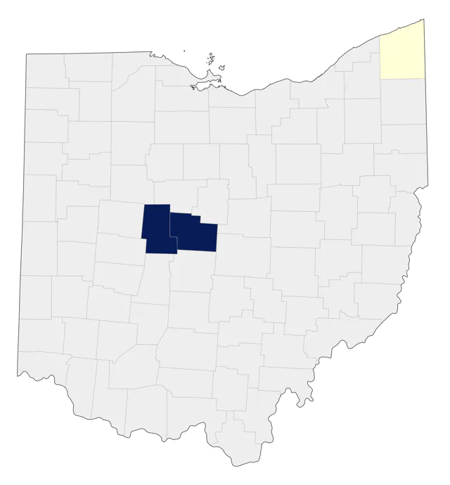Reddish Egret county map