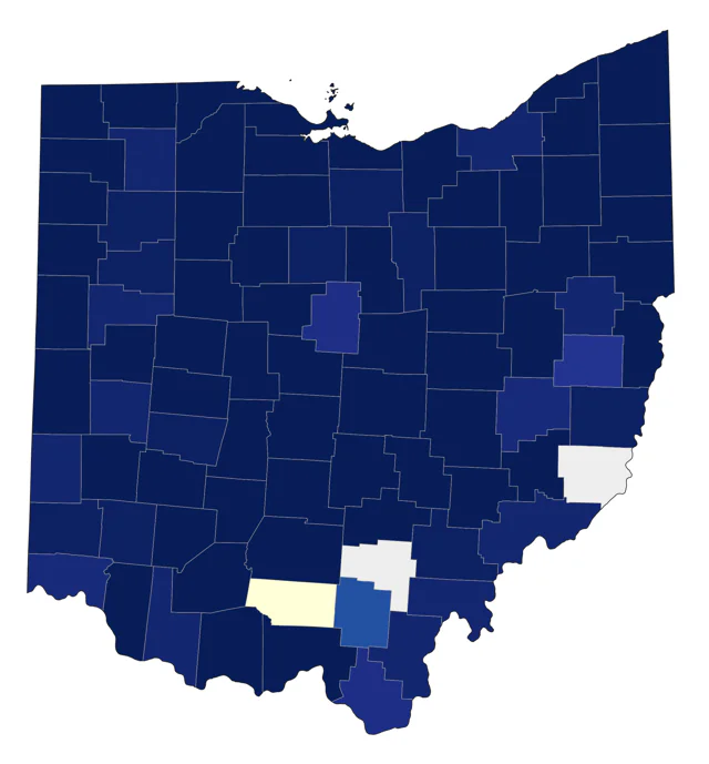 Ring-necked Pheasant county map