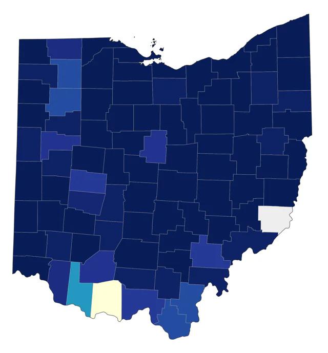 Rough-legged Hawk county map