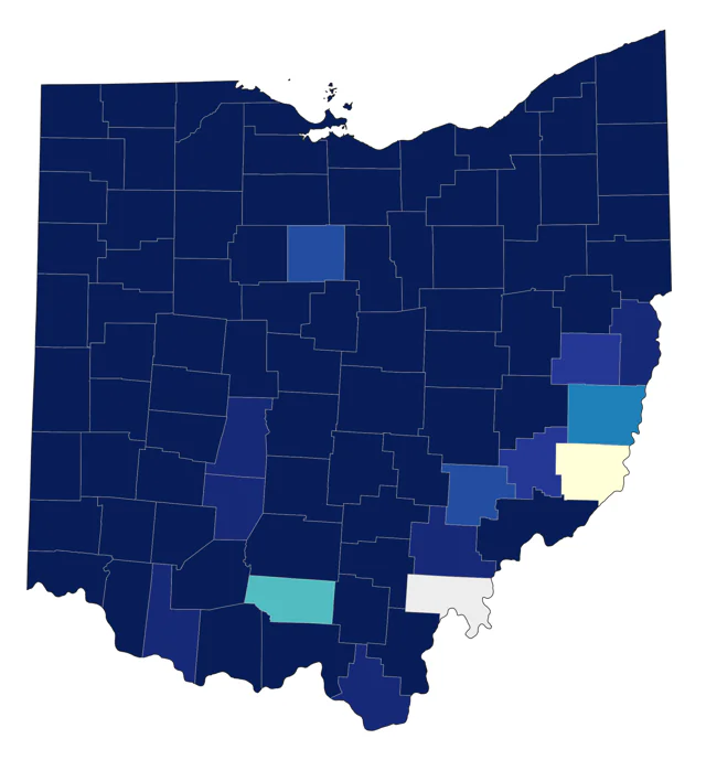 Sandhill Crane county map