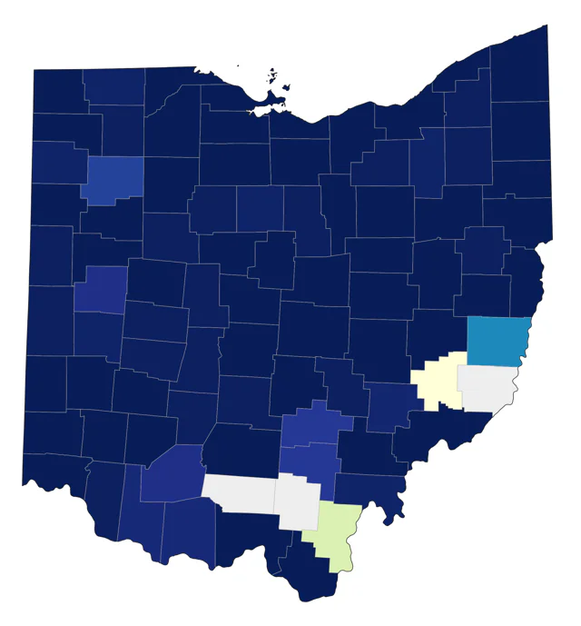 Semipalmated Sandpiper county map