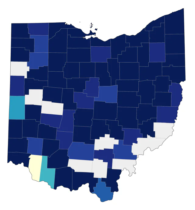 Short-eared Owl county map