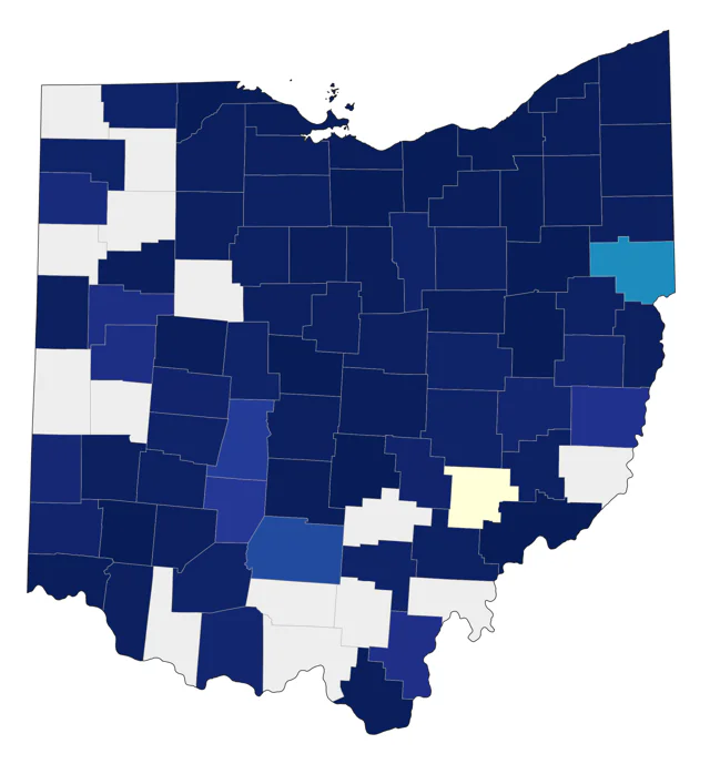 Surf Scoter county map
