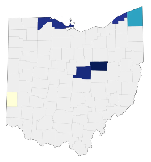 Swainson's Hawk county map