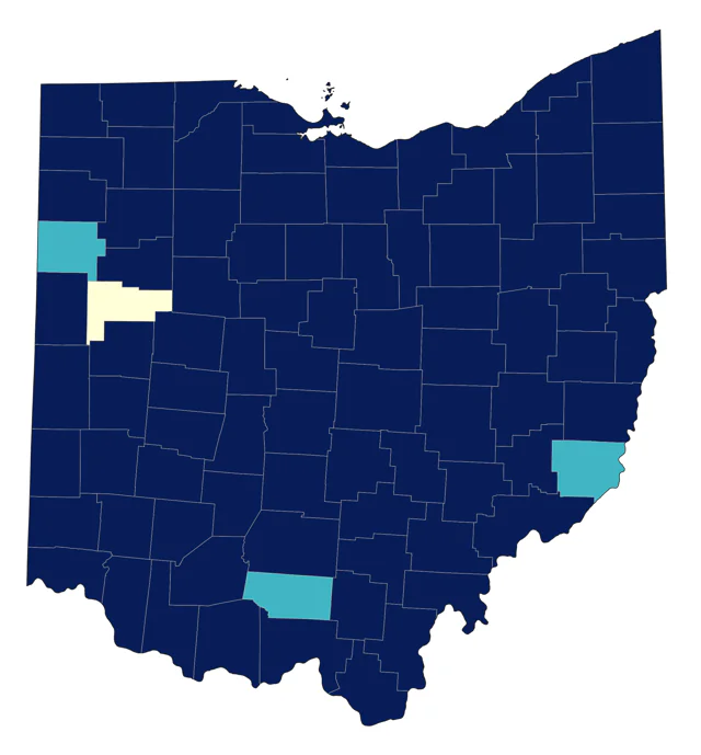 Swamp Sparrow county map