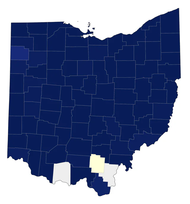 Trumpeter Swan county map
