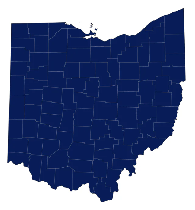 Tufted Titmouse county map