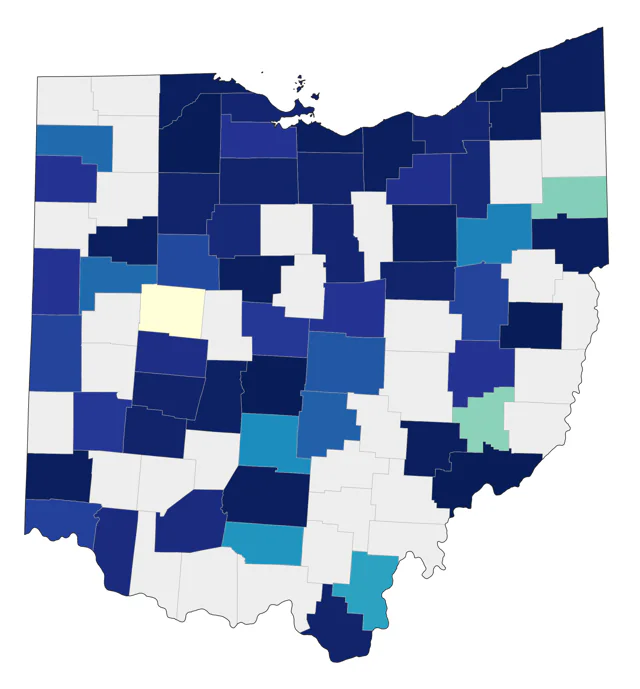 Upland Sandpiper county map