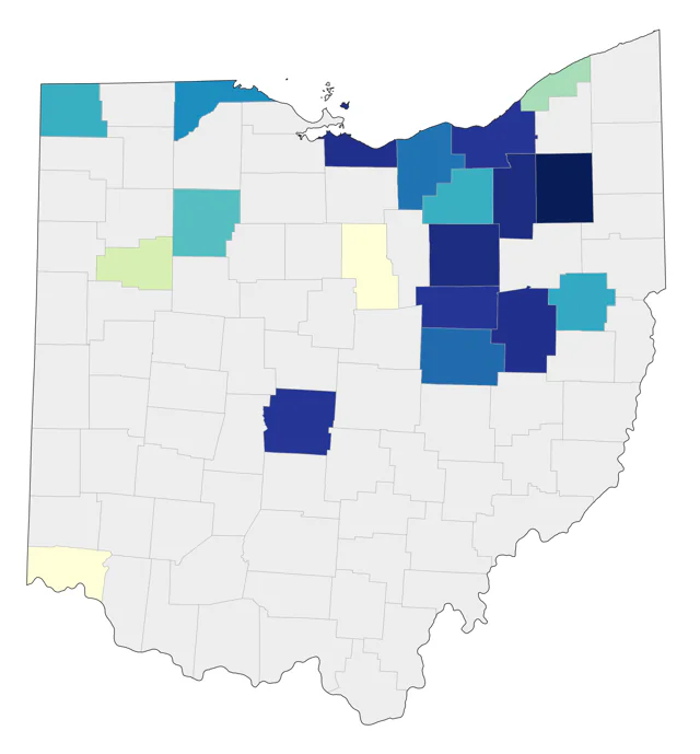 Varied Thrush county map