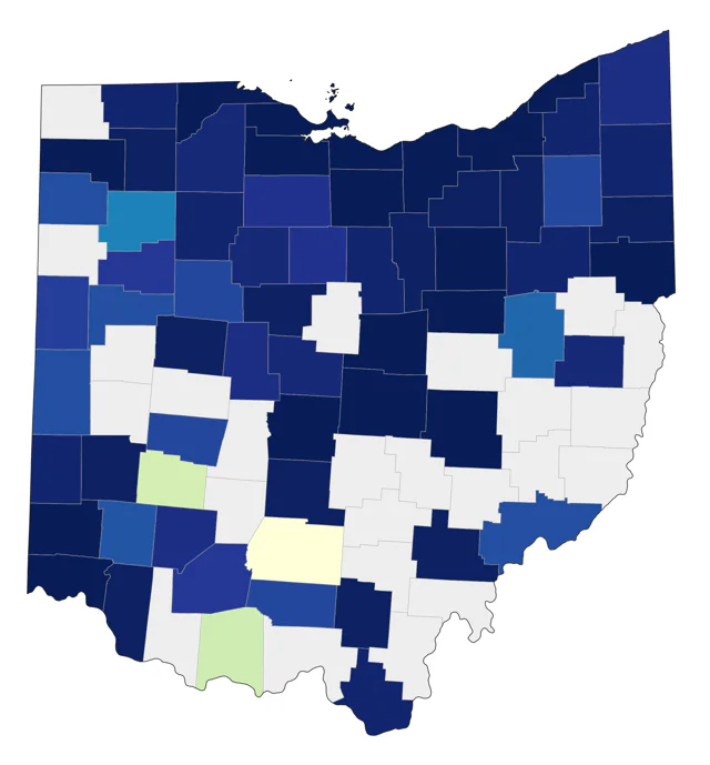 Western Cattle-Egret county map
